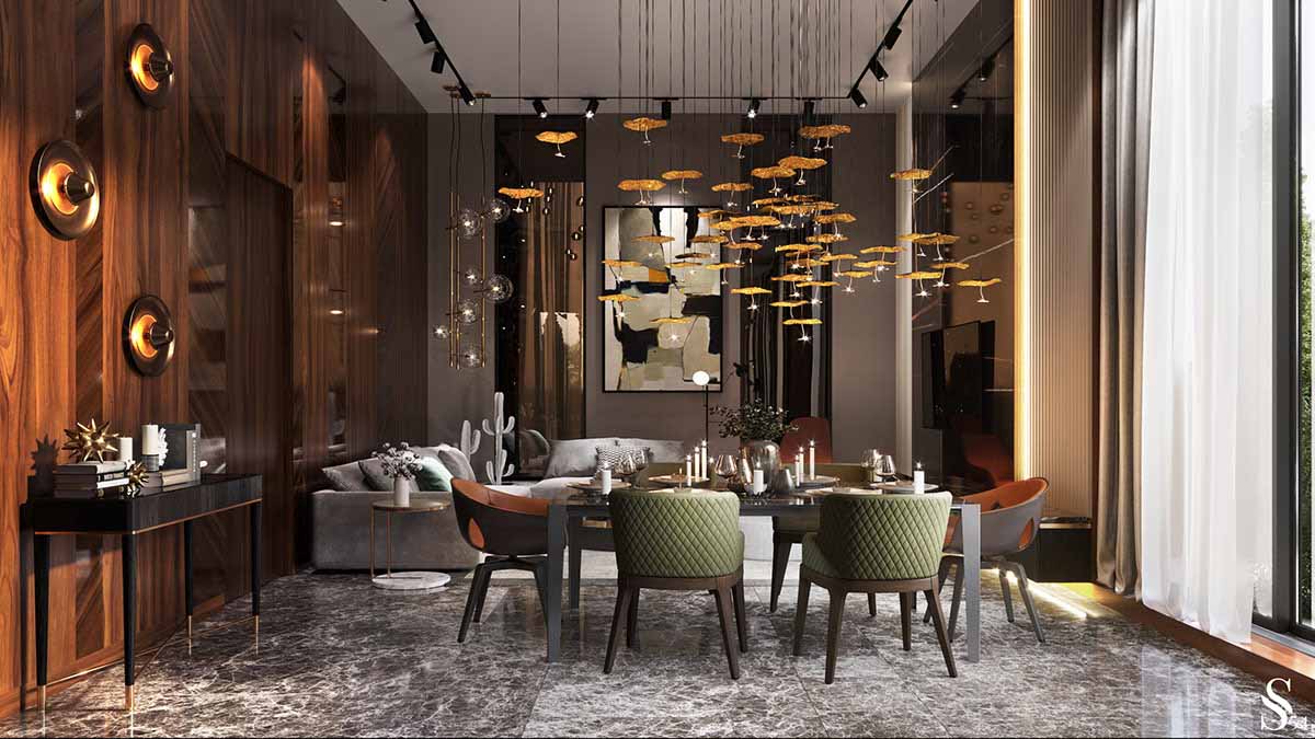 Luxurious dining room
